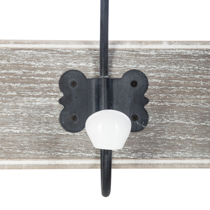 Κρεμάστρα Holden pakoworld mdf σε αντικέ φυσική απόχρωση 19.5x9x60.5εκ - Hippiehome.gr