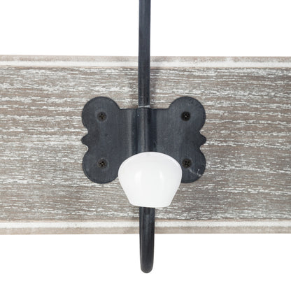 Κρεμάστρα Holden pakoworld mdf σε αντικέ φυσική απόχρωση 19.5x9x60.5εκ - Hippiehome.gr