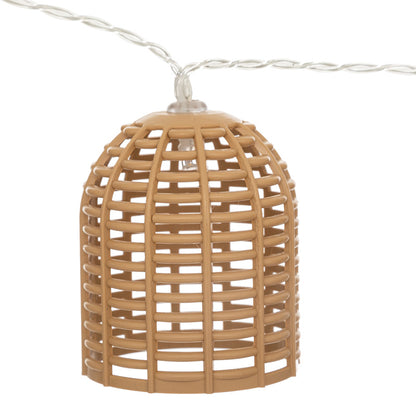 Διακοσμητική γιρλάντα με 10 led φωτάκια Dercie pakoworld σε φυσική απόχρωση 335x6.5x5.5εκ - Hippiehome.gr