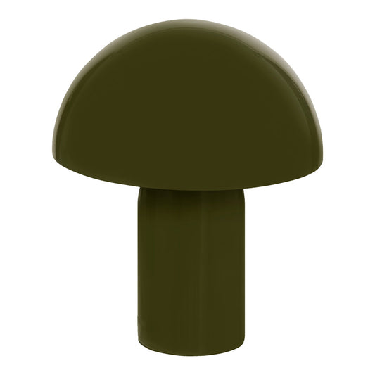 Επιτραπέζιο φωτιστικό Mushi pakoworld μέταλλο σε χακί απόχρωση Φ20x24,5εκ - Hippiehome.gr