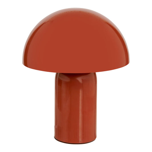 Επιτραπέζιο φωτιστικό Mushi pakoworld μέταλλο σε terracotta απόχρωση Φ20x24,5εκ - Hippiehome.gr