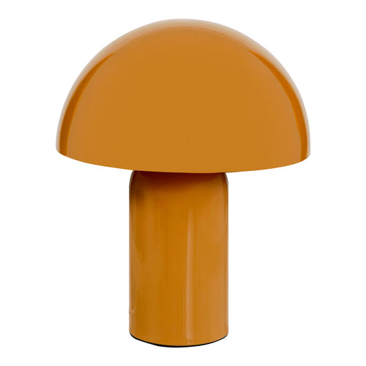 Επιτραπέζιο φωτιστικό Mushi pakoworld μέταλλο σε κίτρινη απόχρωση Φ20x24,5εκ - Hippiehome.gr