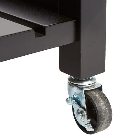 Τρόλεϊ-Ραφιέρα Claude pakoworld mdf μαύρο - φυσικό 58x48x87.5εκ - Hippiehome.gr