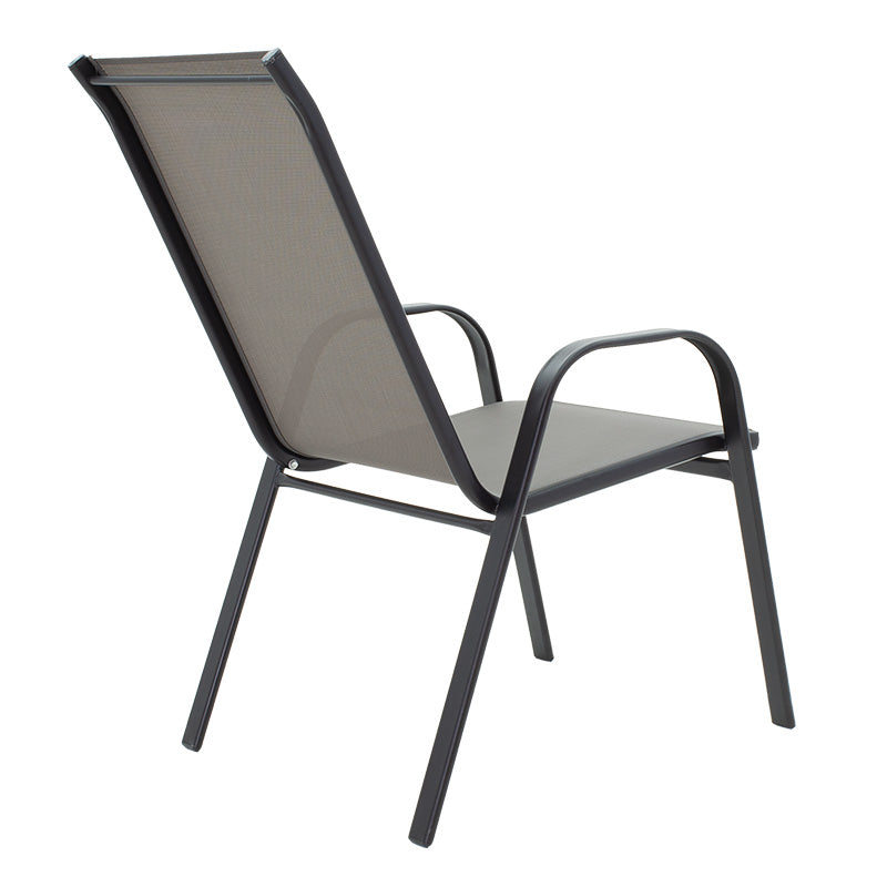 Τραπεζαρία Calan-Watson σετ 3τεμ pakoworld μέταλλο μαύρο-textilene μαύρο Φ60x70εκ - Hippiehome.gr