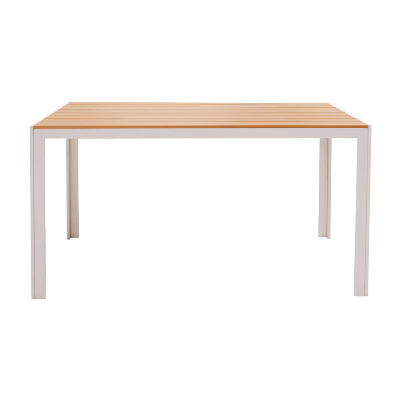 Τραπεζαρία Zacreta-Nares σετ 7τεμ pakoworld αλουμίνιο-textilene σε λευκή απόχρωση - Hippiehome.gr