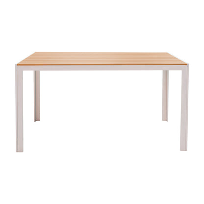 Τραπεζαρία Zacreta-Nares σετ 7τεμ pakoworld αλουμίνιο-textilene σε λευκή απόχρωση - Hippiehome.gr