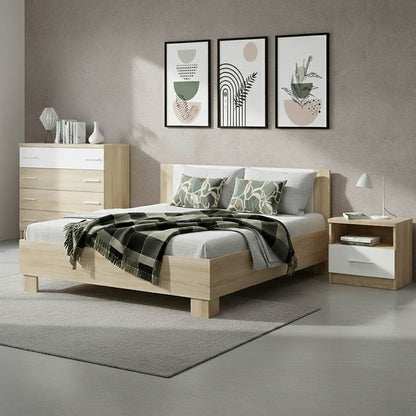 Σετ κρεβατοκάμαρας Geneva pakoworld 4 τμχ 160x200εκ - Hippiehome.gr