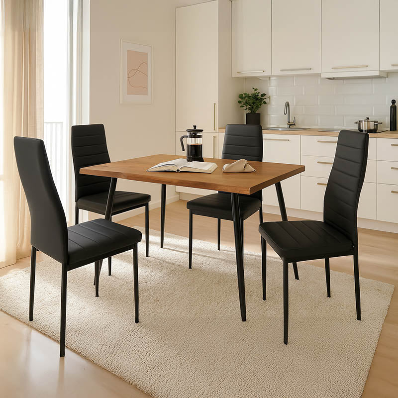 Τραπεζαρία Neve-Parker pakoworld σετ 5τμχ 120x80x75εκ - Hippiehome.gr