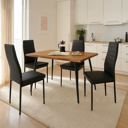 Τραπεζαρία Neve-Parker pakoworld σετ 5τμχ 120x80x75εκ - Hippiehome.gr