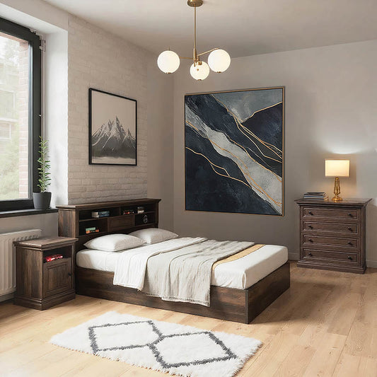 Σετ κρεβατοκάμαρας Mozart pakoworld 3 τμχ 160x200εκ - Hippiehome.gr