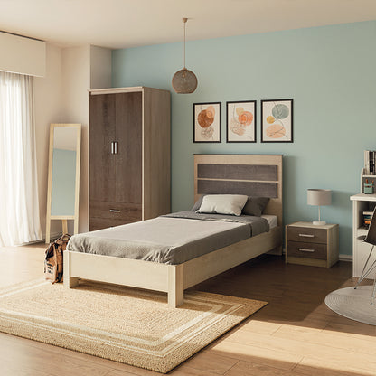 Φοιτητικό πακέτο επίπλων κρεβατοκάμαρας Comfort pakoworld σετ 3τεμ - Hippiehome.gr