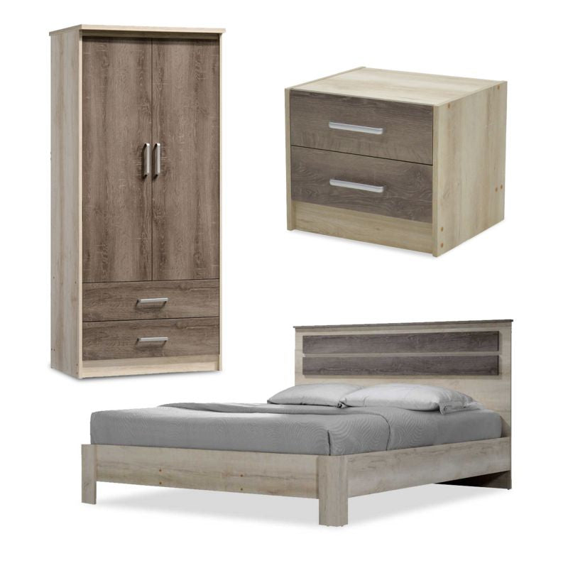 Φοιτητικό πακέτο επίπλων υπνοδωματίου Comfort 2 pakoworld σετ 3 τμχ - Hippiehome.gr