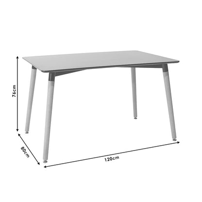 Τραπεζαρία Natali-Julita pakoworld σετ 5τεμ μαύρο-φυσικό 120x80x76εκ - Hippiehome.gr