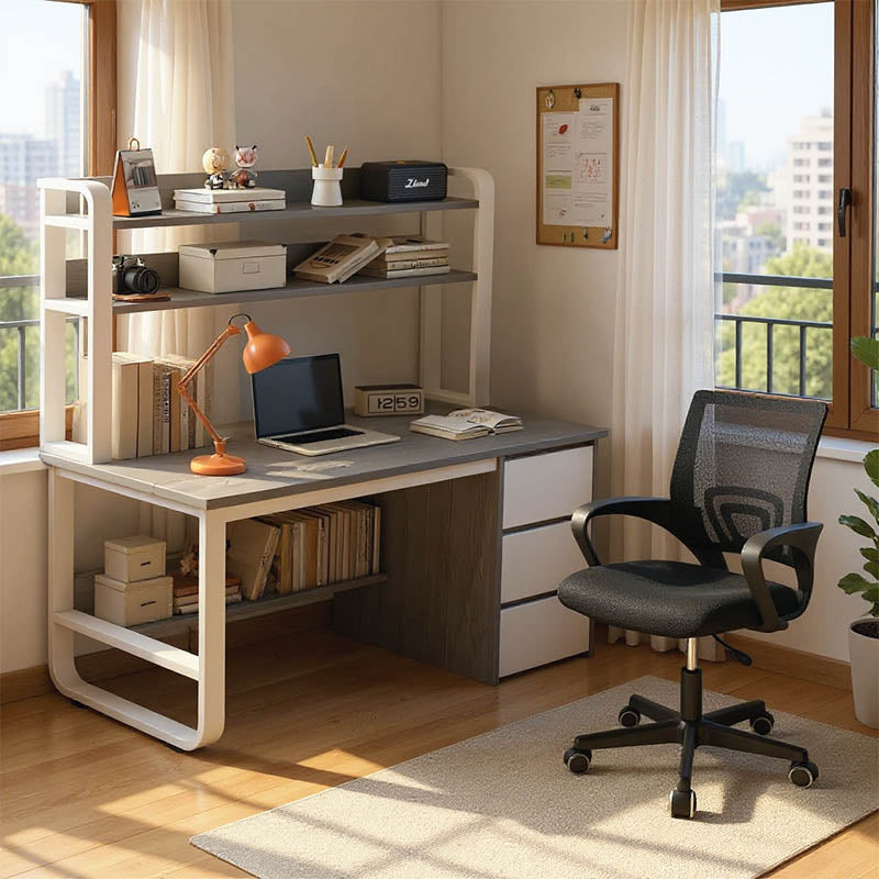 Φοιτητικό πακέτο επίπλων γραφείου Soco-Berto II pakoworld σετ 2 τμχ - Hippiehome.gr