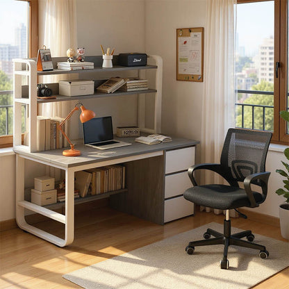 Φοιτητικό πακέτο επίπλων γραφείου Soco-Berto II pakoworld σετ 2 τμχ - Hippiehome.gr