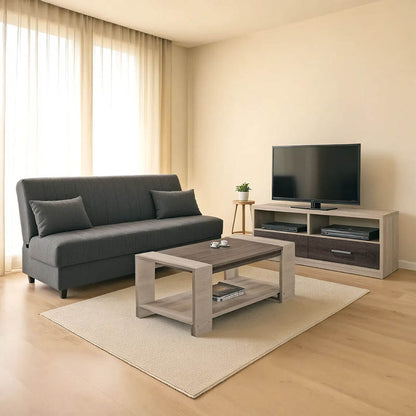 Φοιτητικό πακέτο επίπλων σαλονιού New Living pakoworld σετ 3 τμχ - Hippiehome.gr