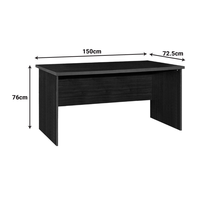 Φοιτητικό πακέτο επίπλων γραφείου Payton-Presley pakoworld ανθρακί-wenge σετ 2 τμχ - Hippiehome.gr