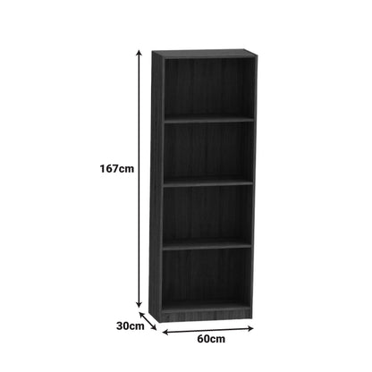 Φοιτητικό πακέτο επίπλων γραφείου Payton-Presley pakoworld ανθρακί-wenge σετ 2 τμχ - Hippiehome.gr