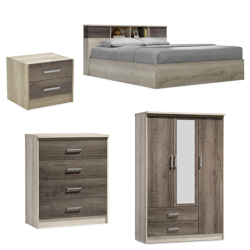 Φοιτητικό πακέτο επίπλων υπνοδωματίου DreamCatcher 5 pakoworld σετ 4 τμχ - Hippiehome.gr