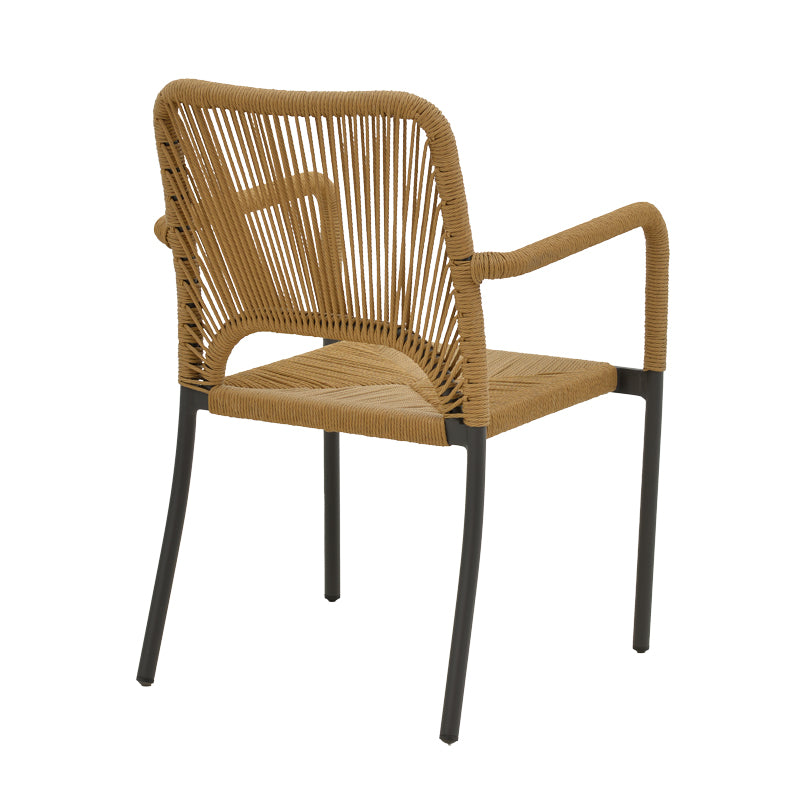 Τραπεζαρία Nortune-Thorio σετ 7τεμ pakoworld ανθρακί αλουμίνιο και plywood σε φυσική απόχρωση 160x90x75εκ - Hippiehome.gr