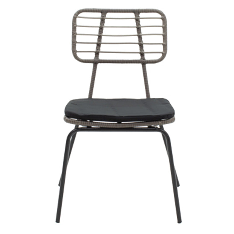 Τραπεζαρία Naoki - Kliton σετ 5τεμ pakoworld ανθρακί αλουμίνιο και μέταλλο σε μαύρη απόχρωση 80x80x74εκ - Hippiehome.gr