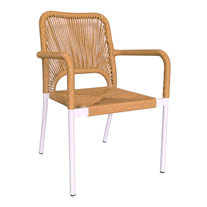 Τραπεζαρία Kliton - Norture σετ 3τεμ pakoworld αλουμίνιο σε λευκή απόχρωση 80x80x74εκ - Hippiehome.gr