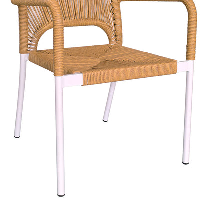 Τραπεζαρία Kliton - Norture σετ 3τεμ pakoworld αλουμίνιο σε λευκή απόχρωση 80x80x74εκ - Hippiehome.gr