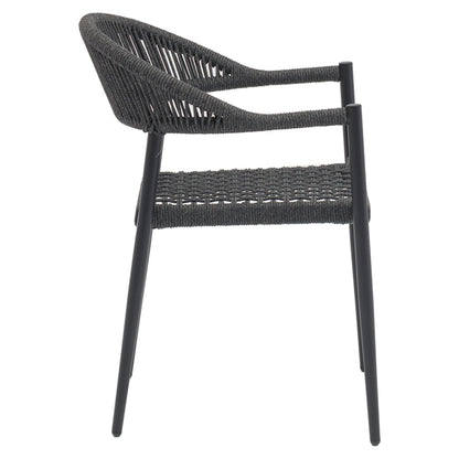 Τραπεζαρία Kliton-Freiburg σετ 5τεμ pakoworld αλουμίνιο σε ανθρακί απόχρωση 80x80x74εκ - Hippiehome.gr