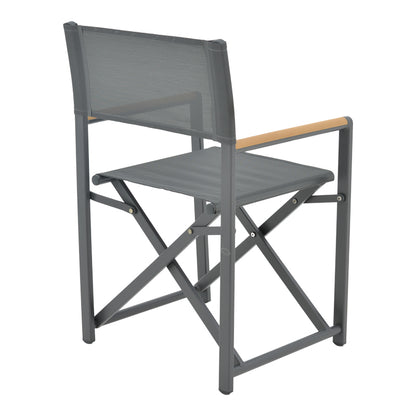 Τραπεζαρία Kliton-Mabu σετ 3τεμ pakoworld αλουμίνιο σε ανθρακί απόχρωση 80x80x74εκ - Hippiehome.gr