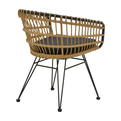 Τραπεζαρία Kliton-Naoki B σετ 5τεμ pakoworld ανθρακί αλουμίνιο και μέταλλο σε μαύρη απόχρωση 80x80x74εκ - Hippiehome.gr