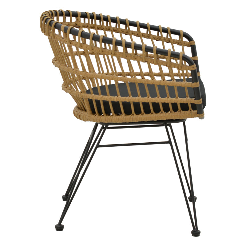 Τραπεζαρία Kliton-Naoki B σετ 5τεμ pakoworld ανθρακί αλουμίνιο και μέταλλο σε μαύρη απόχρωση 80x80x74εκ - Hippiehome.gr