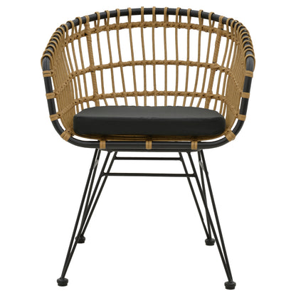 Τραπεζαρία Kliton-Naoki B σετ 5τεμ pakoworld ανθρακί αλουμίνιο και μέταλλο σε μαύρη απόχρωση 80x80x74εκ - Hippiehome.gr