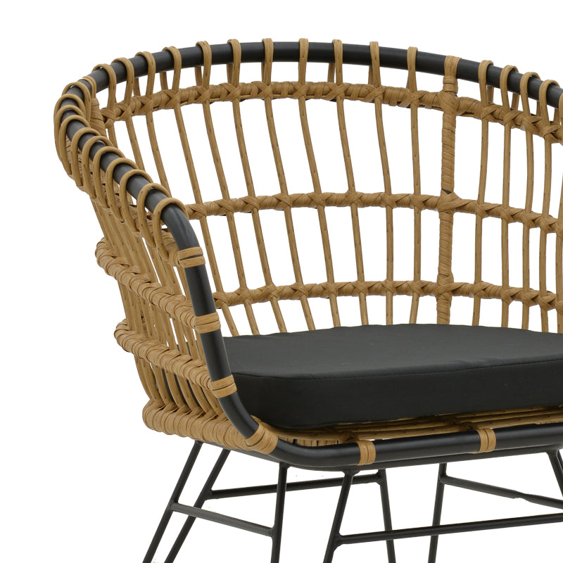 Τραπεζαρία Kliton-Naoki B σετ 5τεμ pakoworld ανθρακί αλουμίνιο και μέταλλο σε μαύρη απόχρωση 80x80x74εκ - Hippiehome.gr