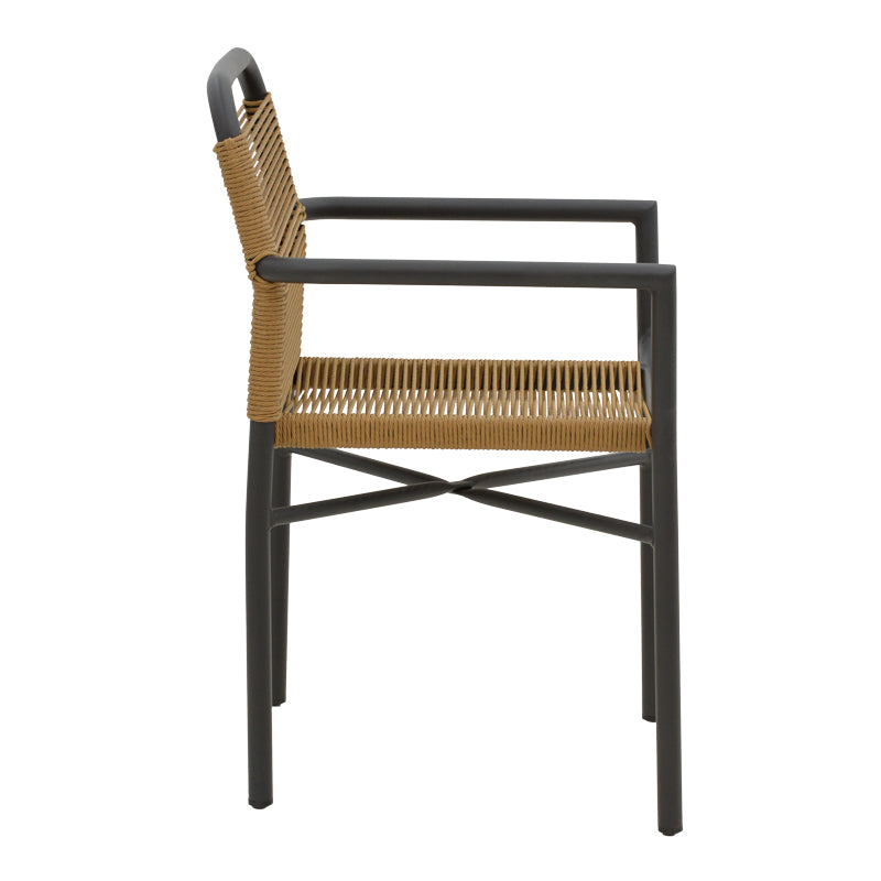 Τραπεζαρία Kliton-Clutch σετ 3τεμ pakoworld αλουμίνιο σε ανθρακί απόχρωση 80x80x74εκ - Hippiehome.gr