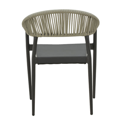 Τραπεζαρία Elation-Kliton A σετ 5τεμ pakoworld αλουμίνιο σε ανθρακί απόχρωση 150x80x74εκ - Hippiehome.gr