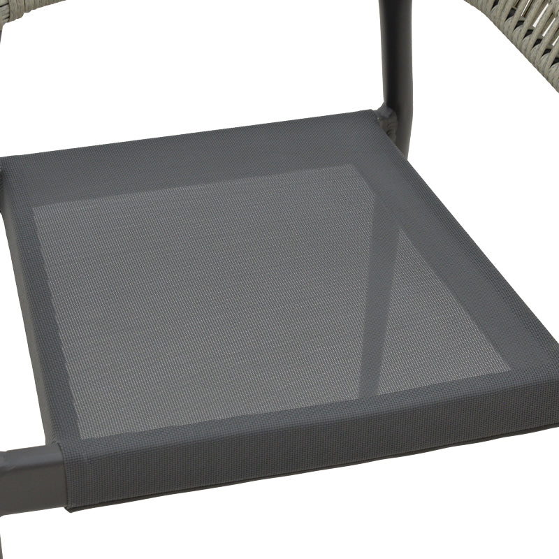 Τραπεζαρία Elation-Kliton A σετ 5τεμ pakoworld αλουμίνιο σε ανθρακί απόχρωση 150x80x74εκ - Hippiehome.gr