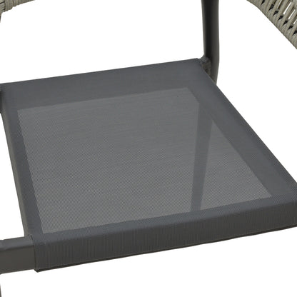 Τραπεζαρία Elation-Kliton A σετ 5τεμ pakoworld αλουμίνιο σε ανθρακί απόχρωση 150x80x74εκ - Hippiehome.gr