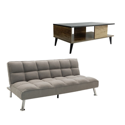 Φοιτητικό πακέτο επίπλων σαλονιού Smooth pakoworld σετ 2τεμ - Hippiehome.gr