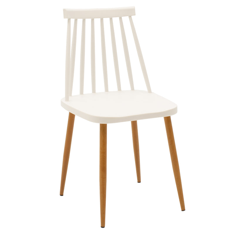 Τραπεζαρία Aurora-Balou pakoworld σετ 5τεμ pp-mdf λευκό Φ100x73εκ - Hippiehome.gr