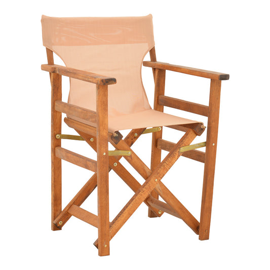 Καρέκλα-πολυθρόνα σκηνοθέτη Kompa pakoworld μασίφ ξύλο οξιάς καρυδί-πανί Nexus μπεζ - Hippiehome.gr