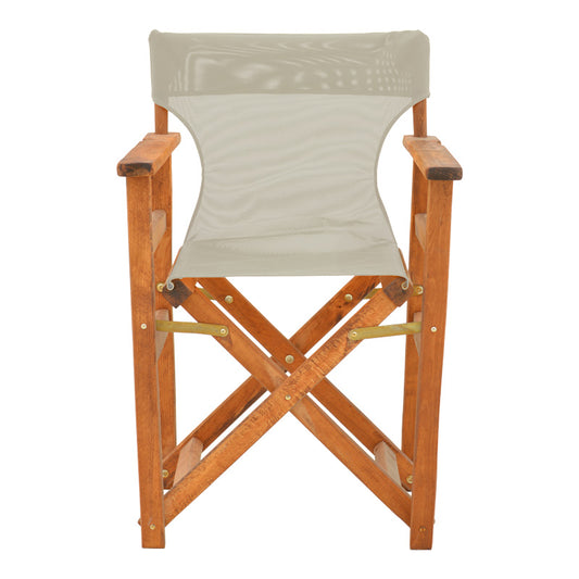 Καρέκλα-πολυθρόνα σκηνοθέτη Kompa pakoworld μασίφ ξύλο οξιάς καρυδί-πανί Nexus γκρι-μπεζ - Hippiehome.gr