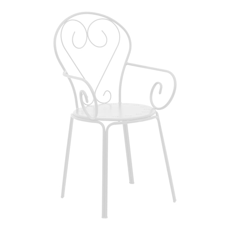 Τραπεζαρία Monasty-Vergo pakoworld σετ 3τεμ μέταλλο σε λευκή απόχρωση - Hippiehome.gr