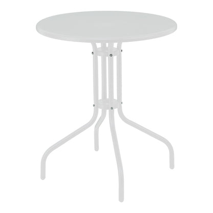 Τραπεζαρία Monasty-Vergo pakoworld σετ 3τεμ μέταλλο σε λευκή απόχρωση - Hippiehome.gr