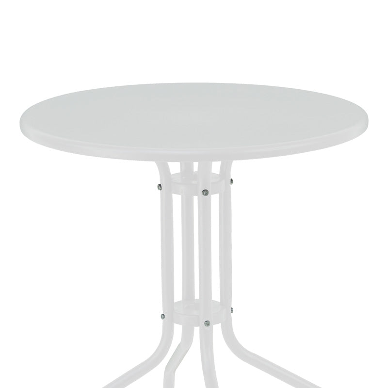 Τραπεζαρία Monasty-Vergo pakoworld σετ 3τεμ μέταλλο σε λευκή απόχρωση - Hippiehome.gr