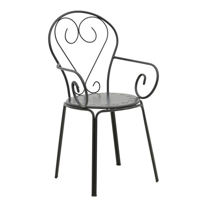 Τραπεζαρία Watson-Monasty pakoworld σετ 3τεμ μέταλλο σε μαύρη απόχρωση - Hippiehome.gr