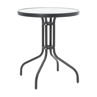 Τραπεζαρία Watson-Monasty pakoworld σετ 3τεμ μέταλλο σε μαύρη απόχρωση - Hippiehome.gr