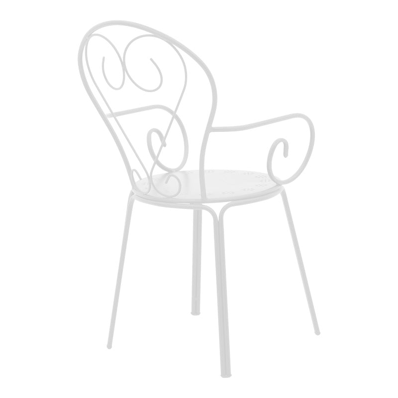 Τραπεζαρία Watson-Monasty pakoworld σετ 3τεμ μέταλλο σε λευκή απόχρωση 70x70x70εκ - Hippiehome.gr