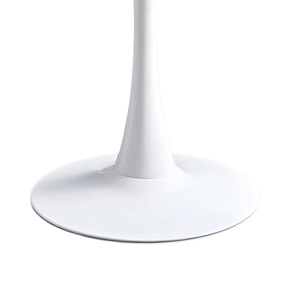 Τραπεζαρία Elijah-Aurora I pakoworld σετ 3τεμ pp σε λευκή απόχρωση Φ60x74εκ - Hippiehome.gr