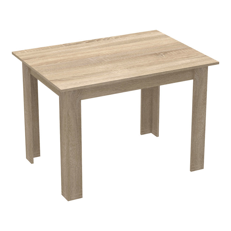 Τραπεζαρία Manka-Caron pakoworld σετ 5τεμ σε sonoma-μαύρη απόχρωση 110x80x77εκ - Hippiehome.gr