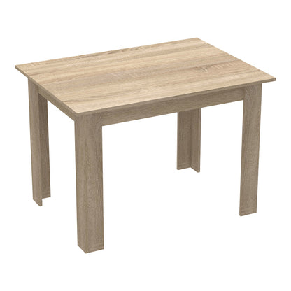 Τραπεζαρία Manka-Gaston pakoworld σετ 5τεμ σε sonoma-μαύρη απόχρωση 110x80x77εκ - Hippiehome.gr